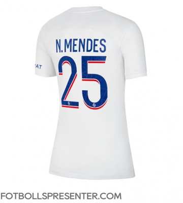Paris Saint-Germain Nuno Mendes #25 Tredje Matchtröja Dam 2022-23 Kortärmad